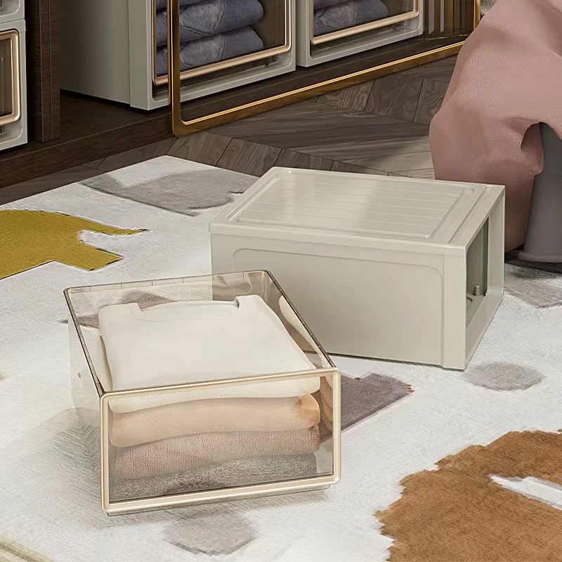 Cajón multifuncional Caja de almacenamiento apilable - Ropa Zapatos Cosméticos Joyería Ropa interior Organizador para el hogar 1 pieza