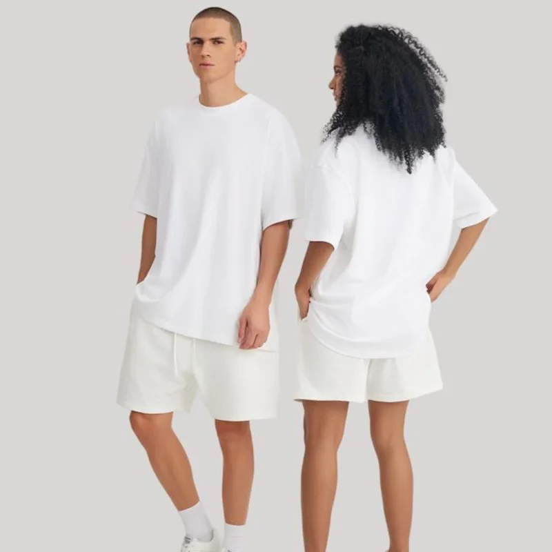 رجل الثقيلة 100% تي شيرتات قطن فضفاضة تناسب عادية خمر المحملة شعار مخصص ثلاثية الأبعاد نفخة طباعة الصيف Basci المتضخم