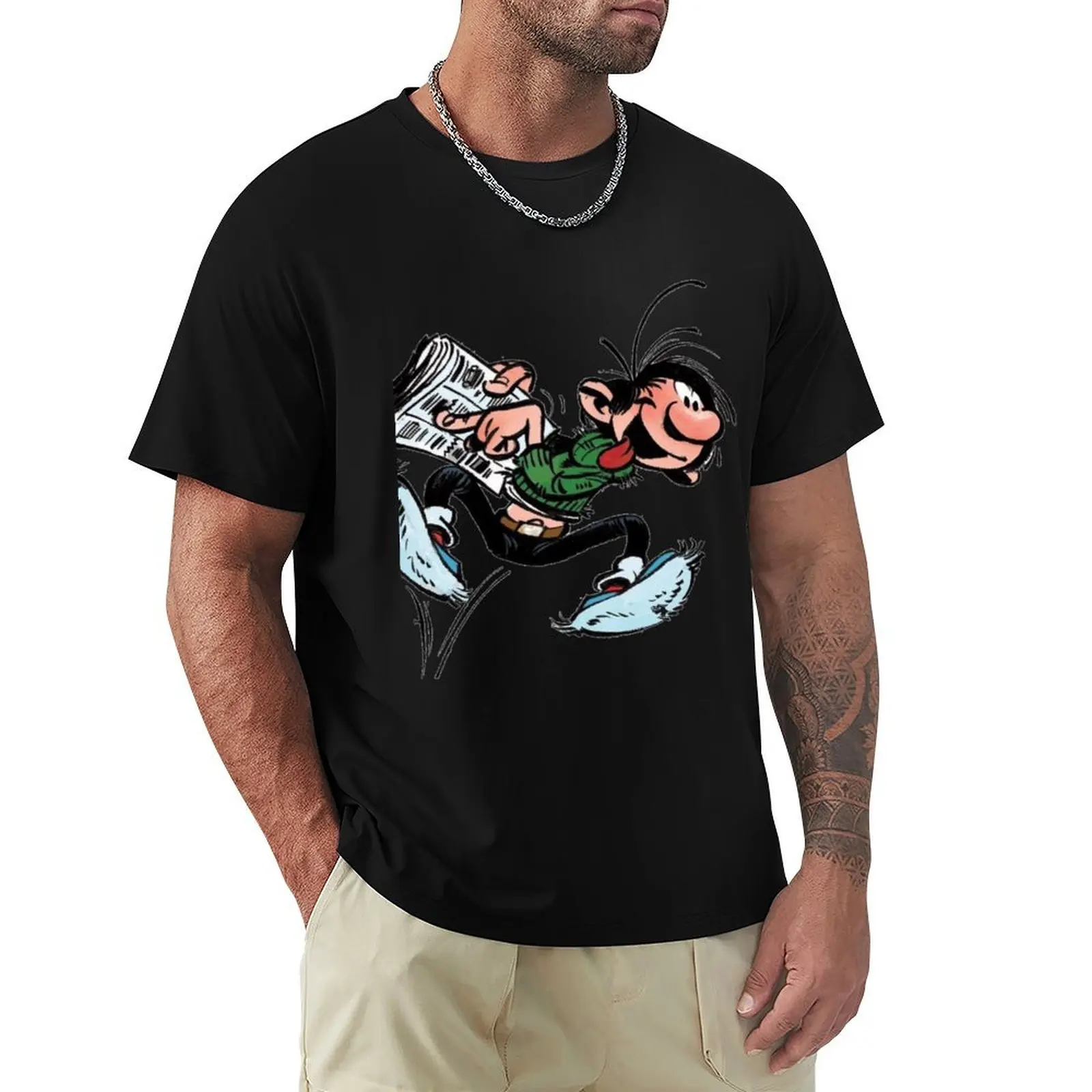 Gaston lagaffe T-Shirt printed t shirts for man T-Shirt