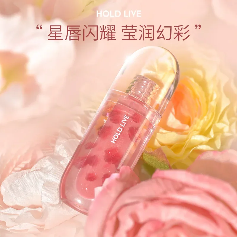 

HOLD LIVE Mirror Light Lip Gloss Mirror Water Light Glass Lip Glaze Moisturizing Lipstick Transparent Jelly Lips