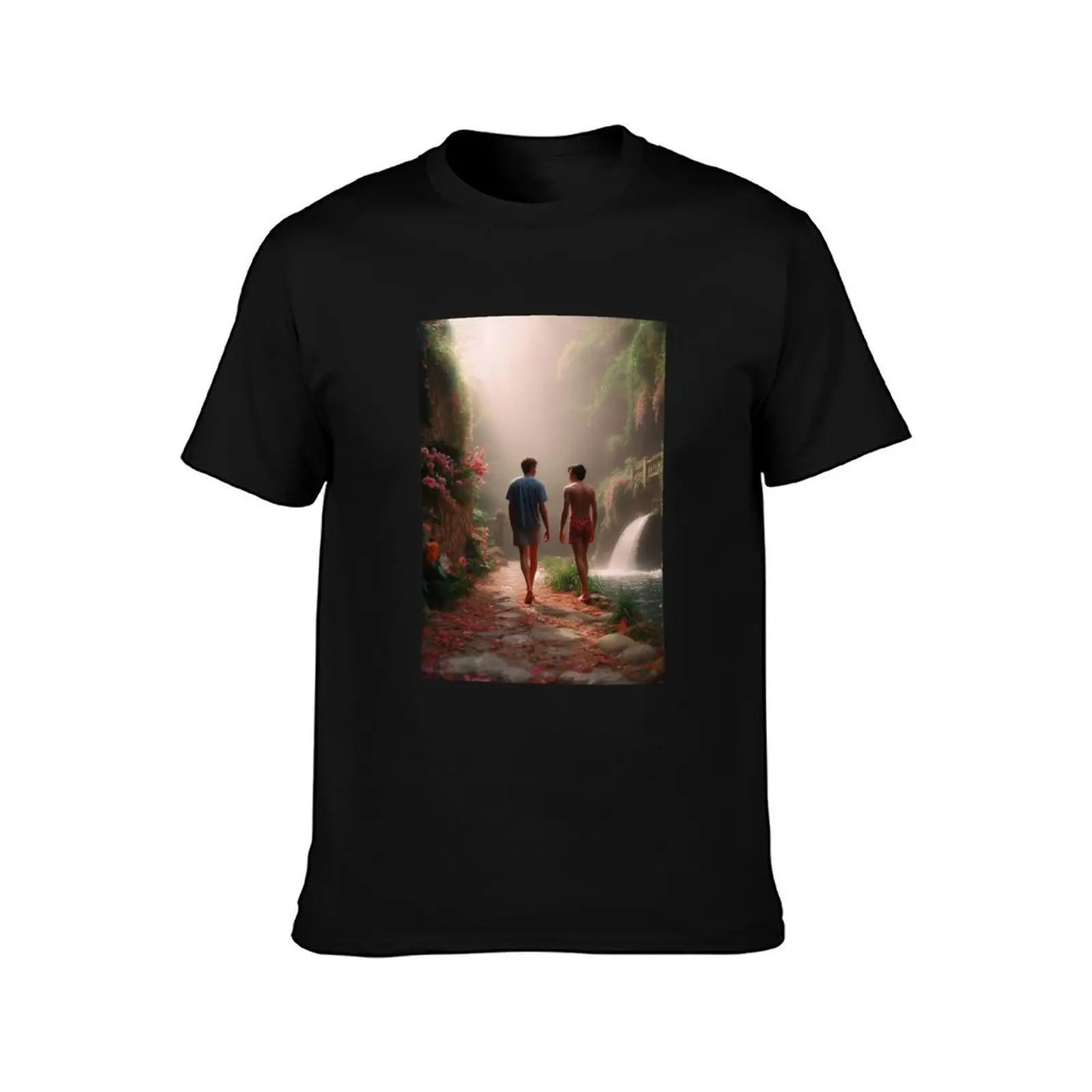 Elio Perlman and Oliver walking CMBYN T-Shirt Lightweight Gym Training T-Shirt