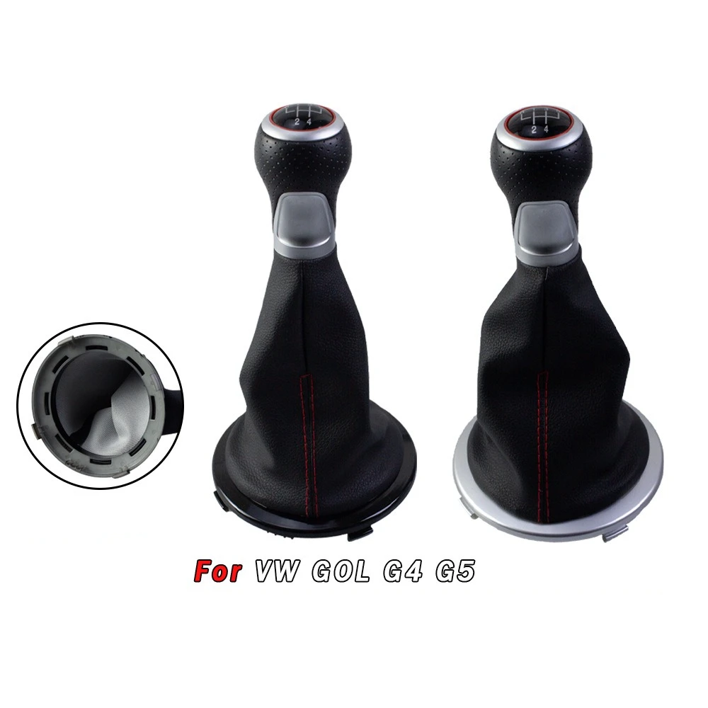 Car Shift Handball Dust Cover Black Cover for  Volkswagen VW Golf G4  Golf G5 Leather Gaiter Lever Stick Car Refit Accessory
