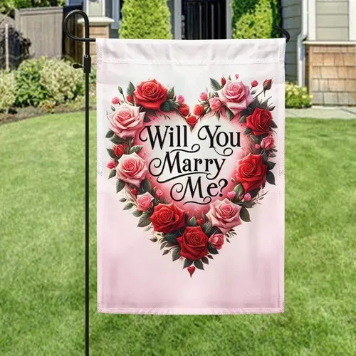 Valentine's Day Flag Will You Marry Me Flag Graden Flag XXH LLP LLX uui