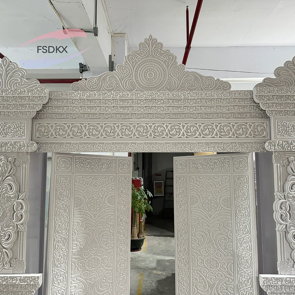 Elegant Arch Stage Backdrop For Event Stage Indian Backdrop White Castle Backdrop