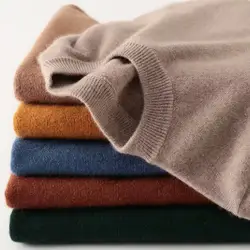 Cashmere Cotton blend sweater men pull homme 2025 autumn winter sweter clothes sueter hombre man pullover sweaters