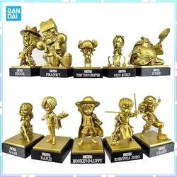 Bandai Original Anime One Piece WCF Luffy Nami Zoro Kumamoto Revival Action Figures Collection Doll Toys