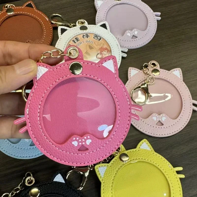 Kawaii Cat Shape Ita Bag Pins Badge Protector Case