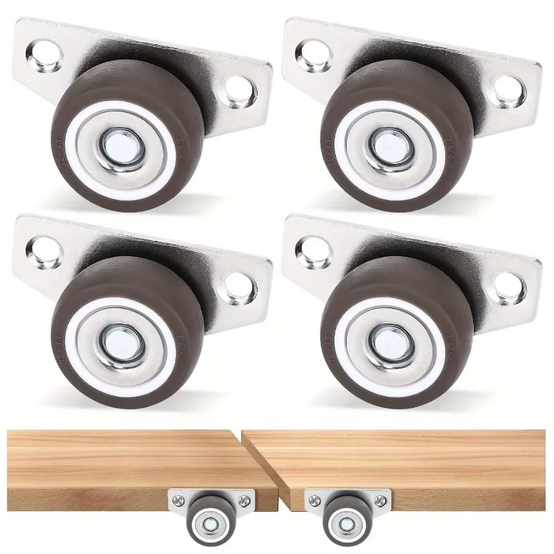 4pcs Door Sagging Artifact Universal Sliding Door Guide Wheel Aluminum Alloy Pulley Directional Wheel