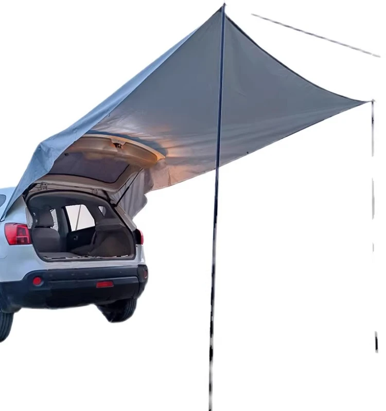 Self-driving tour rear canopy UV protection outdoor car SUV side trunk tent wild camping pergola iron
