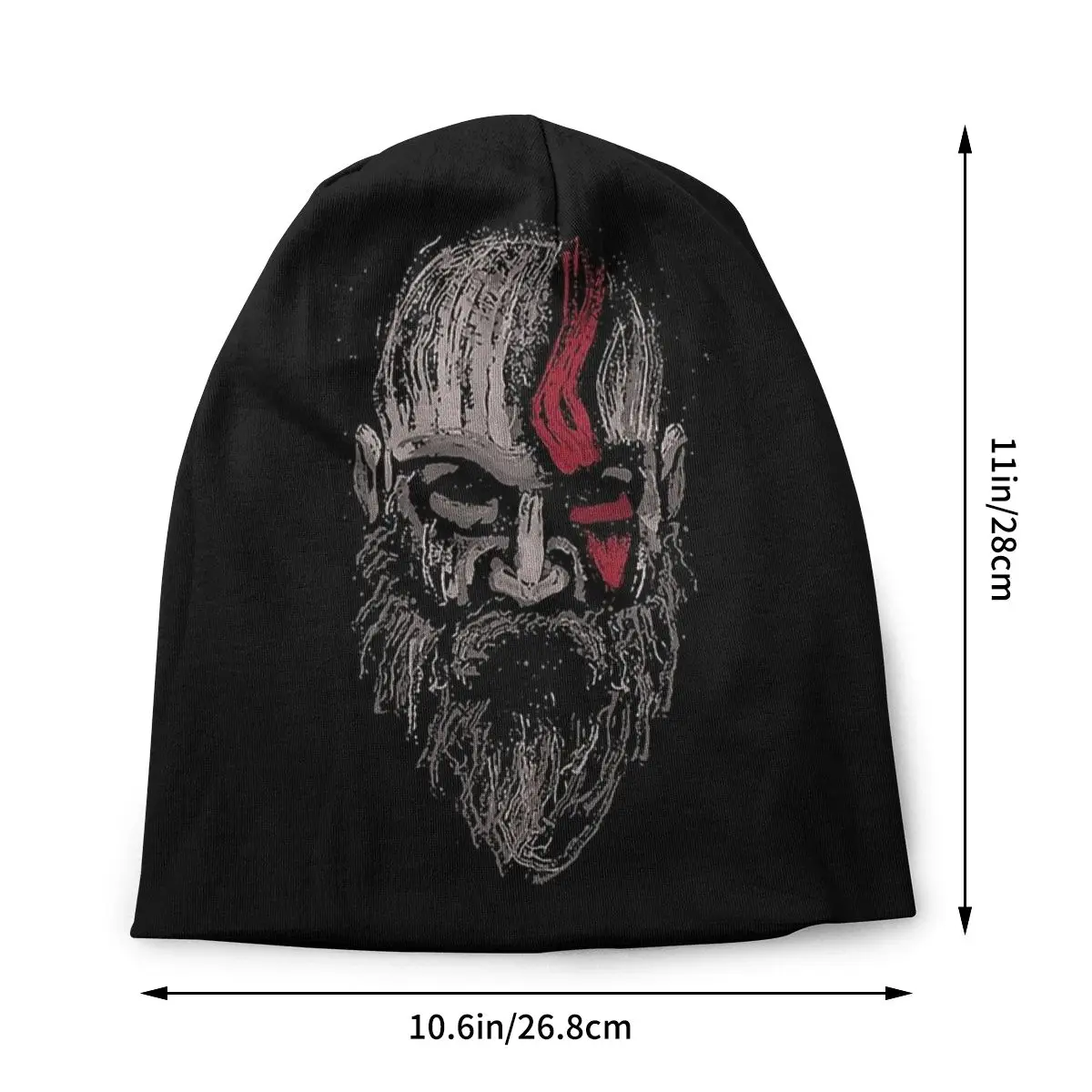 Kratos The Warrior God Of War Action Adventure Game Washed Thin Bonnet Outdoor Casual Beanies Protection Men Women Hats