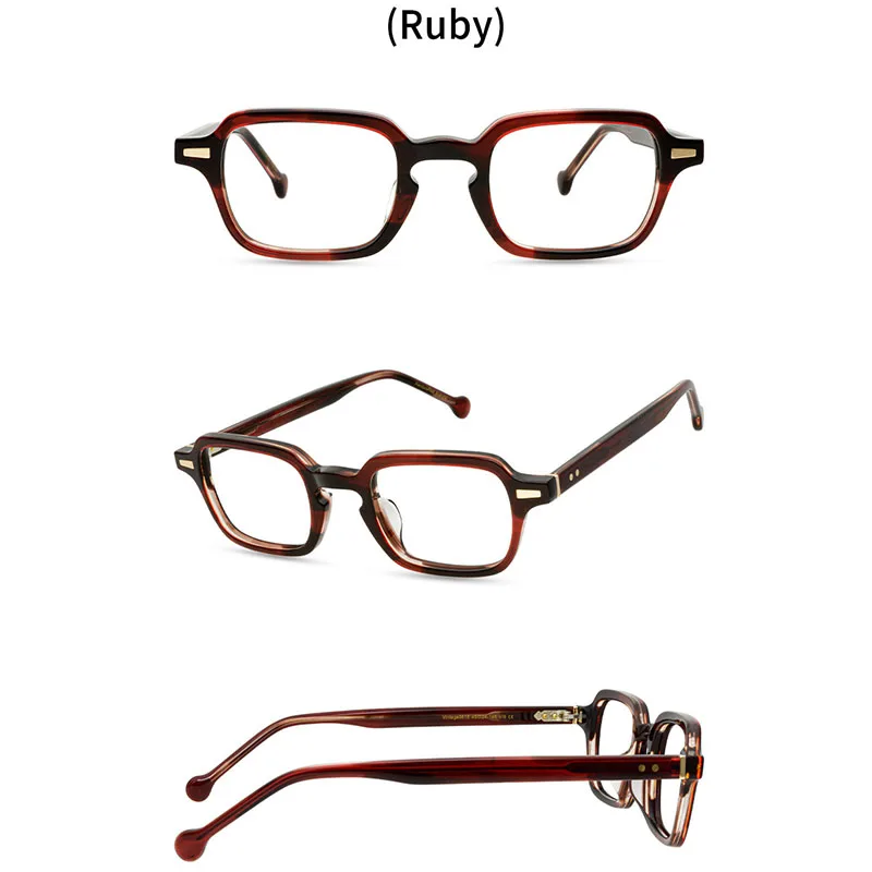 

Belight Optical New Arrival Fancy Vintage Retro Acetate Small Square Shape Spectacle Frame Precription Lens Eyeglasses