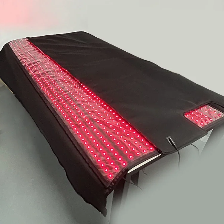 2460 LEDs 3-in-1 Chips Infrared Led Light Therapy Mat 660Nm 850Nm Full Body Wrapped Red Light Therapy Blanket for Home Use