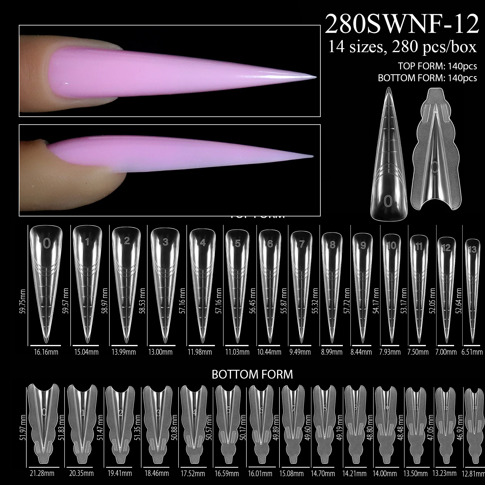 Dual forms voor kunstnagels nagelverlenging mal voor gel_voghion.com