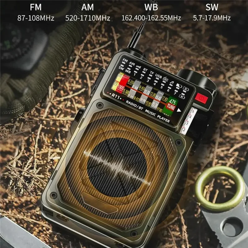 B29C-Hand-Operated Emergency Solar Radio Solar Bluetooth Outdoor Camping Alarm Radio Bluetooth Outdoor Camping Alarm Radio