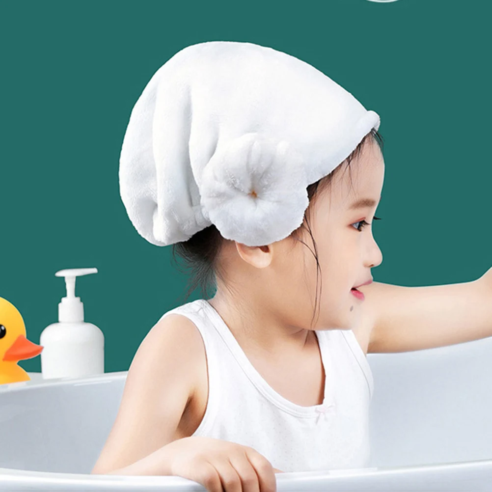 

Dry Cap Kids Cotton Bath Towels Baby Visor Turban Cloth Towel Wrap Caps For Kids Dry Hair Towel Hair Towels Wrap