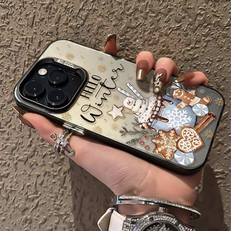 Funda de teléfono Hello Winter para iPhone 17 18 Pro Max 16 15 14 Plus 13 12 Mini 11 X XS XR 8 7, cubierta rígida de TPU a prueba de golpes.
