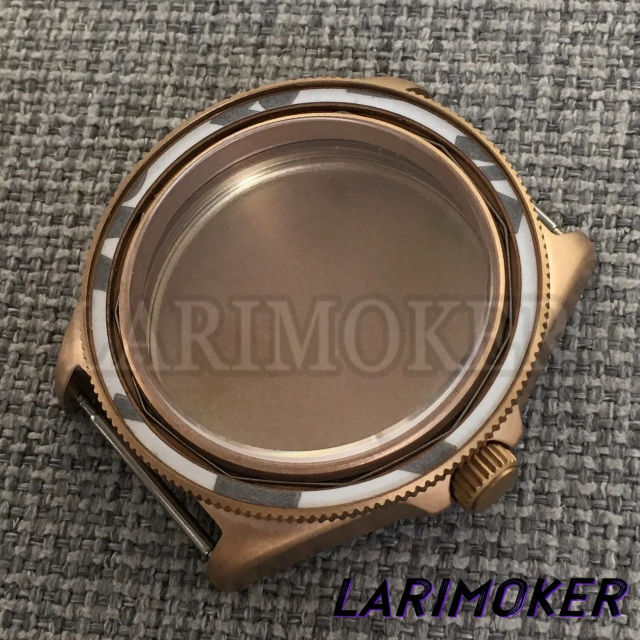 Rose Gold 40mm Tactical Frog Watch Case Sapphire Glass 10ATM Waterproof Screw Crown Fit NH34 NH35 NH36 ETA2824 PT5000 Movement