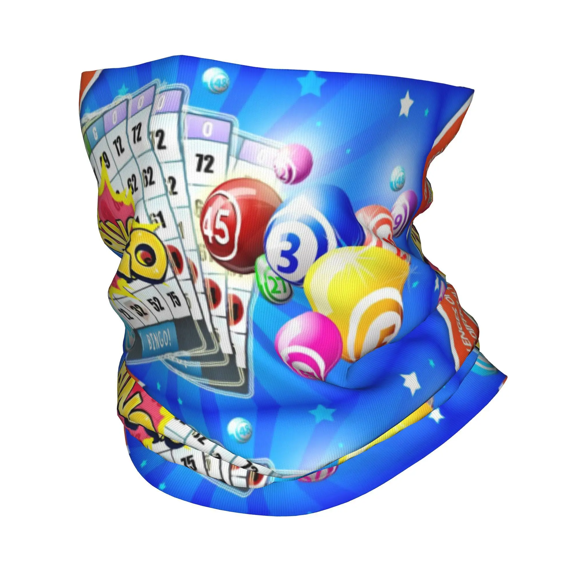 Robe Bingo Spiel Bandana Halsbedeckung Bedruckter Wickelschal Mehrzweck-Stirnband Wandern Angeln Unisex Erwachsene Winddicht