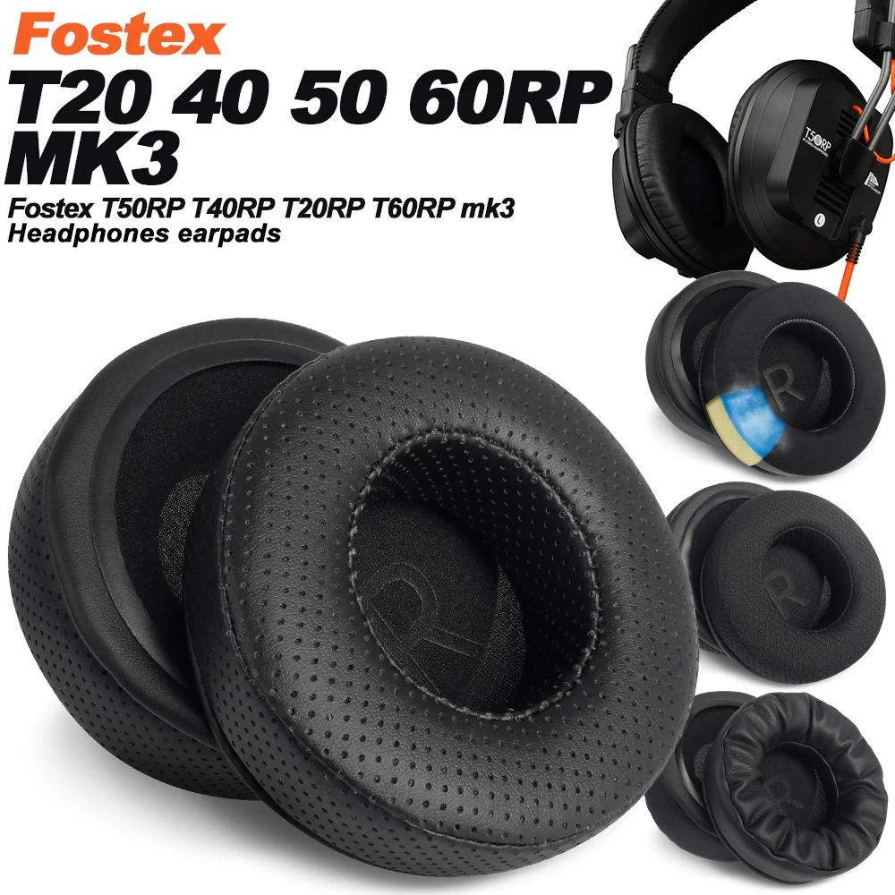 Kopfhörerpolster für Fostex T50RP T40RP T20RP mk3 T60RP Ersatz-Ohrpolster Kopfhörer Meshcloth Memory Covers Schwamm Soft Protein
