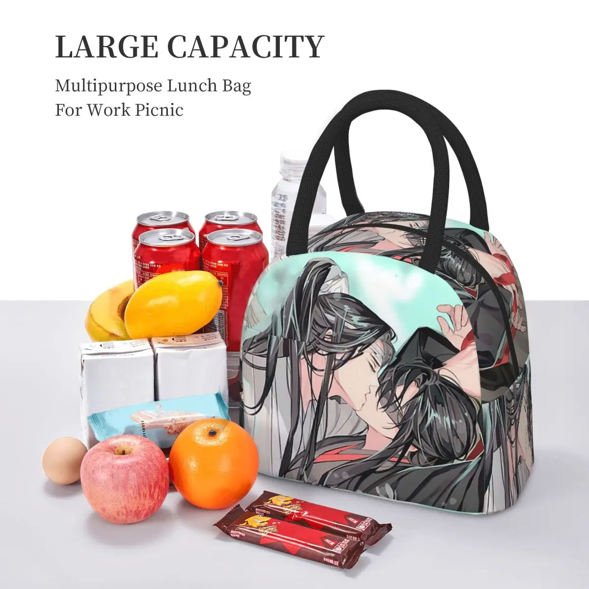 مو داو زو شي غراندماستر من زراعة الشيطاني معزول حقيبة الغداء للنساء صناديق الطعام المحمولة صندوق غداء حراري حمل #5