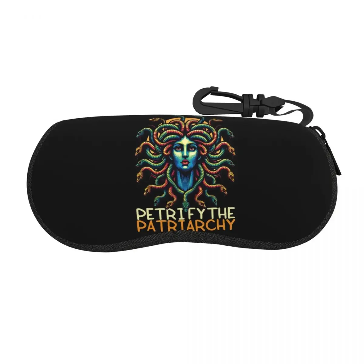 اليونان القديمة ميدوسا جورجون خمر نمط قذيفة نظارات حافظة حامي النظارات الشمسية صندوق النساء الرجال لينة حقيبة نظارات الحقيبة