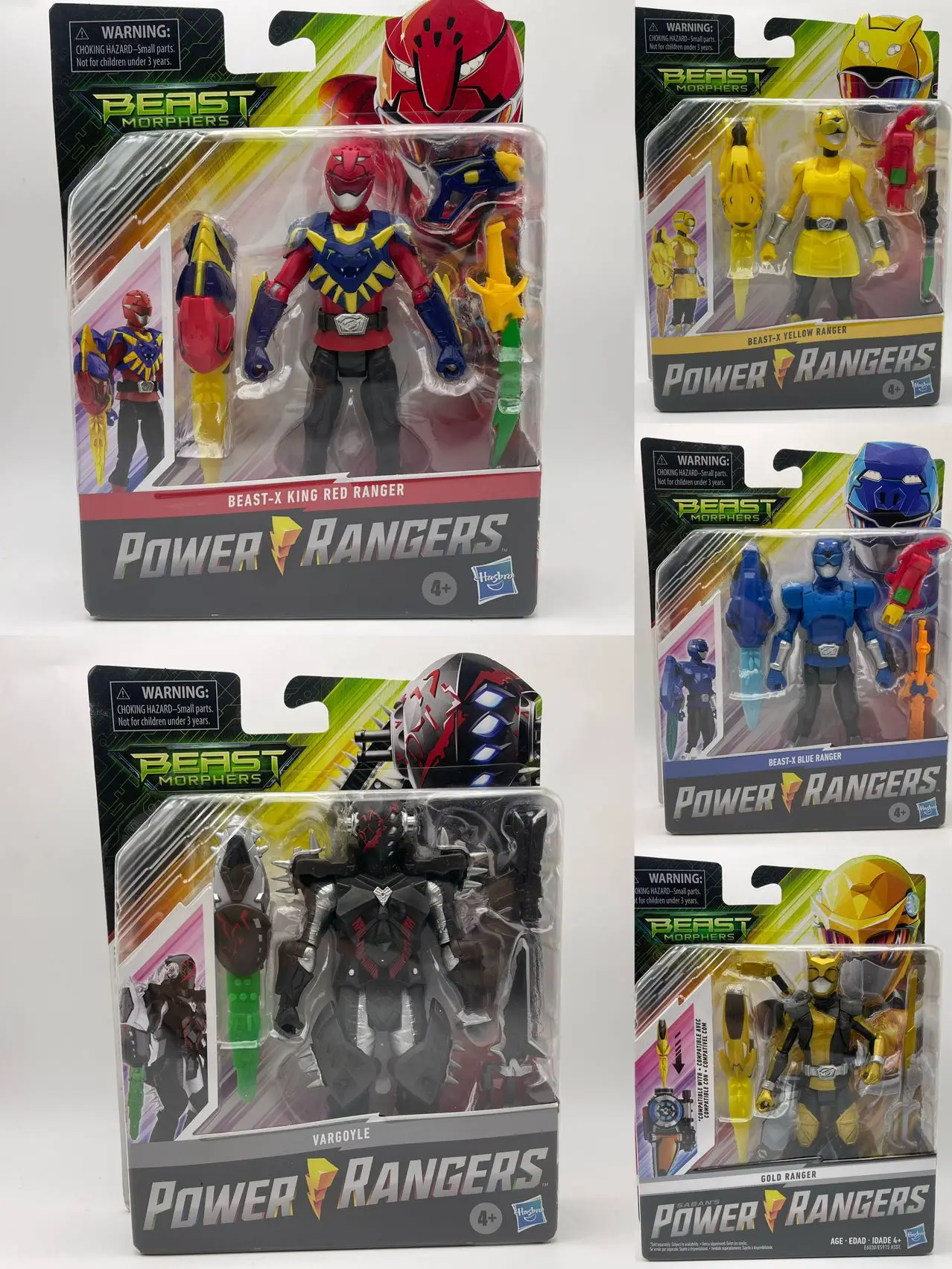 Hasbro Power Rangers Dino Charge Super Sentai Action Figures - Movable Collectible Toy for Kids, Official Licensed