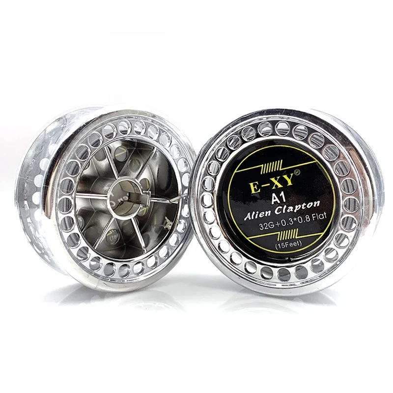 Vmiss Kawat Clapton Alien Datar 32G 15 Kaki Gulungan DIY untuk RDA RBA Alat Penyemprot Dapat Dirakit Kembali Kabel Pemanas Aksesori Vape