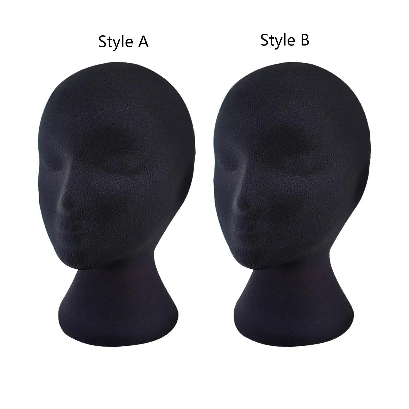 Manikin Head Stand Rack Mannequin Head Model for Necklace Cap Headband Headphone Display