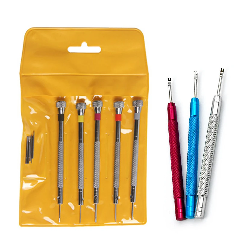 Watch Hand Presser Watch Hour Minute Second Hand Pressing Setting Removing Watch Repair Tool for Watchmaker Screwdriver Set
