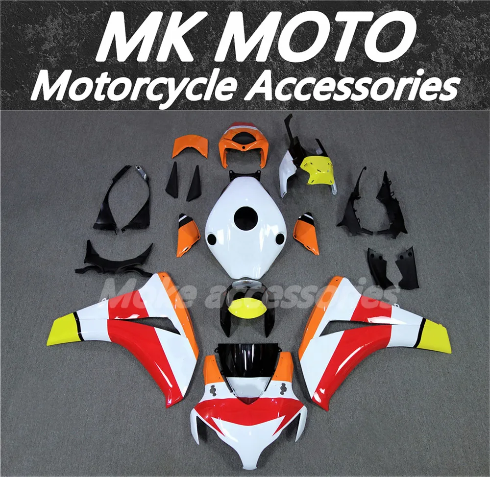 Motorcycle Fairings Kit Fit For Cbr1000rr 2008 2009 2010 2011 Bodywork Set 08 09 10 11 High Quality Injection New White Orange