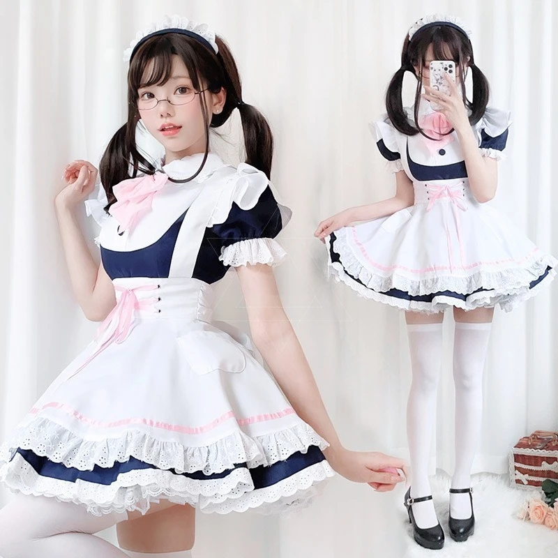 

Japanese Lotte Maid Dress Luxury Sister Shake Dress Cosplay Cute Lori Lolita Princess Dress