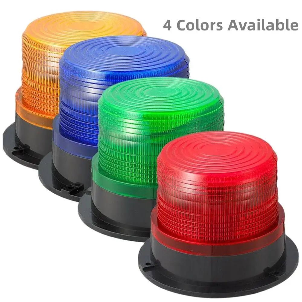 Universal Forklift School Bus Led Beacon Warning Light DC 12-60V 12V 24V 36V 48V 60V Vehicle Annunciation Lamp Car Strobe Light