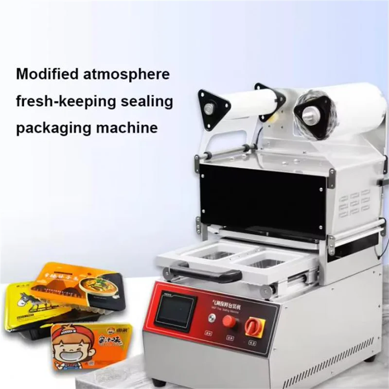 

Gas Flushing Modified Atmosphere Vacuum Sealing Machine Keep Fresh Tray Sealer DQ270T-E