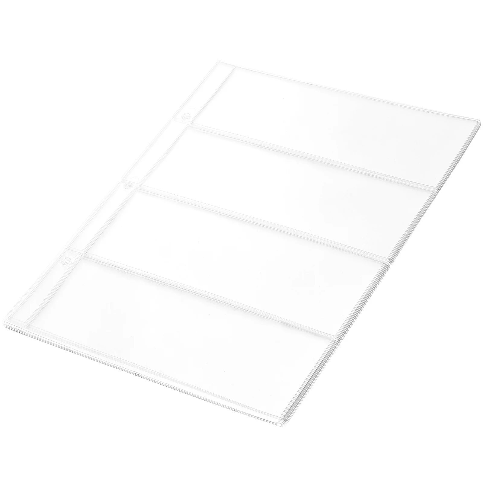 10Pcs Currency Collection Pages PVC Money Holder Album Inserts for Banknote Storage Organizer Money Hiders Page for Cash