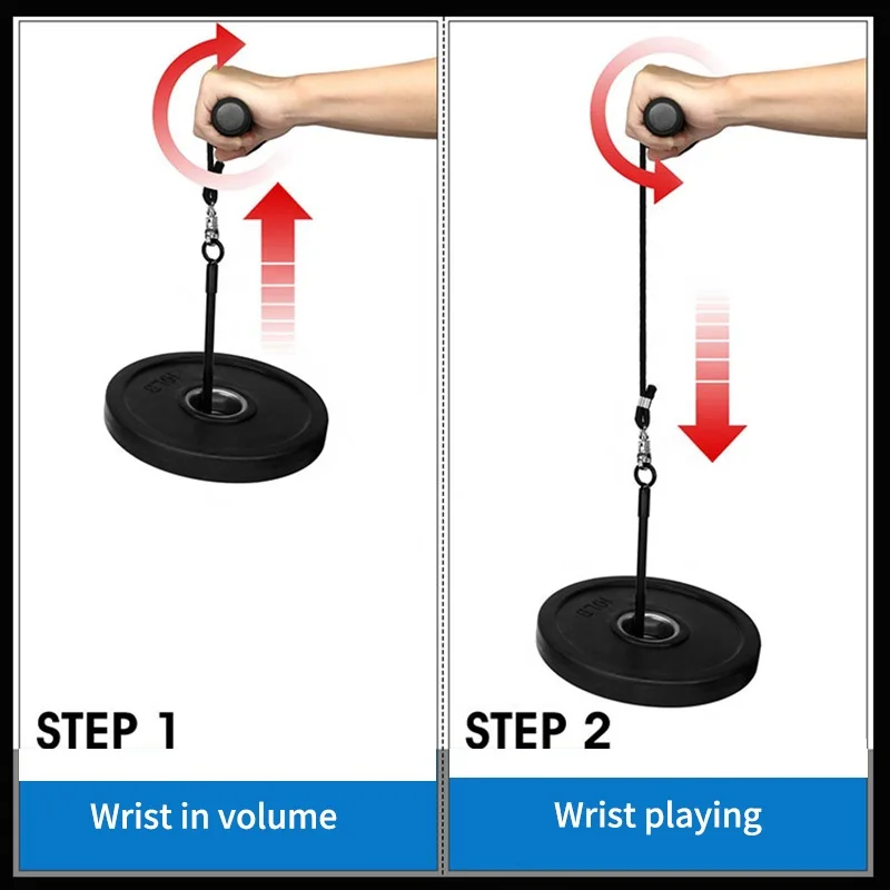 Multifunctional Forearm Wrist Trainer Hand Gripper Triceps Exerciser with Weight Lifting Rope Waist Roller
