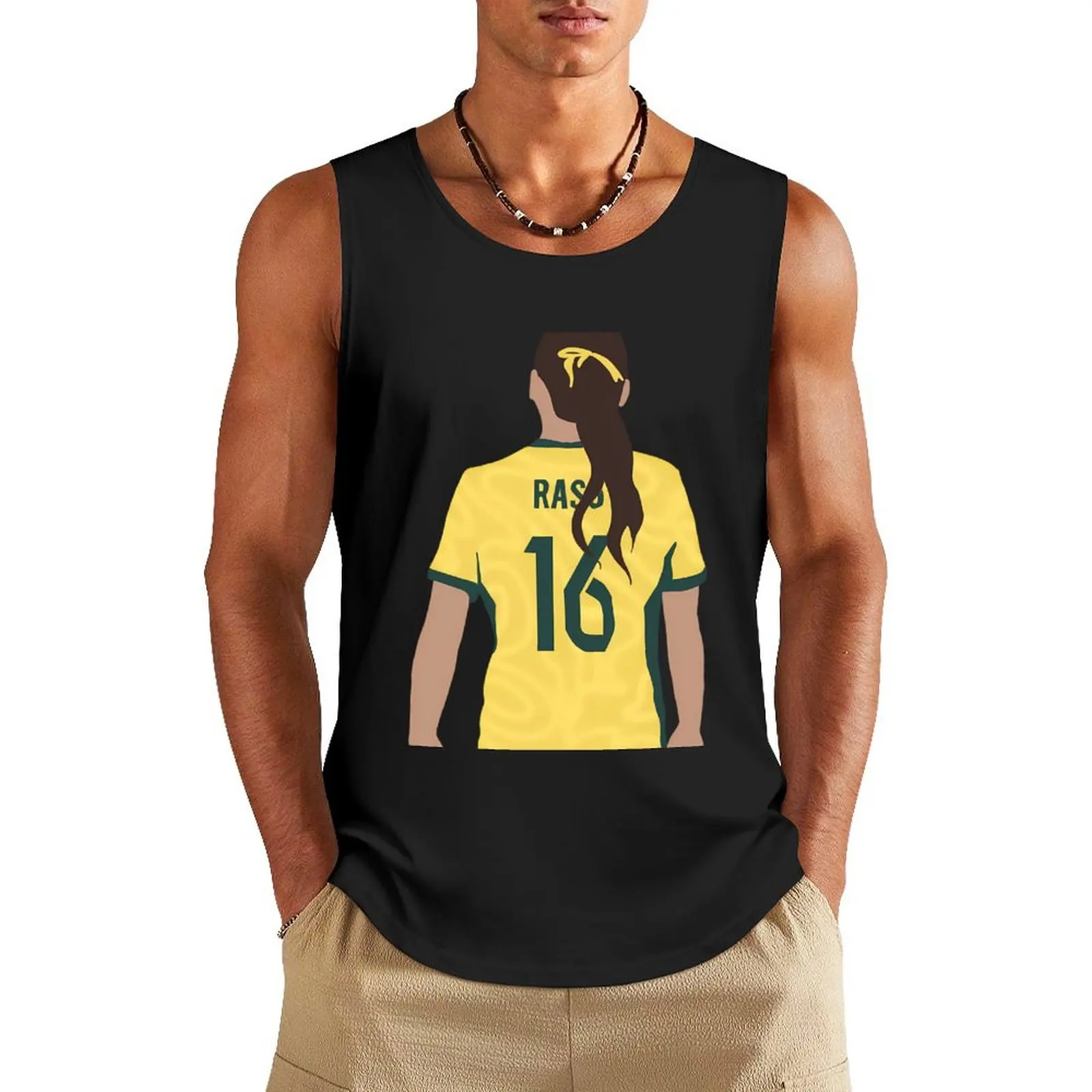 Hayley Raso Back Tank Top Men's sleeveless T-shirt man Vest Men's sleeveless t-shirt