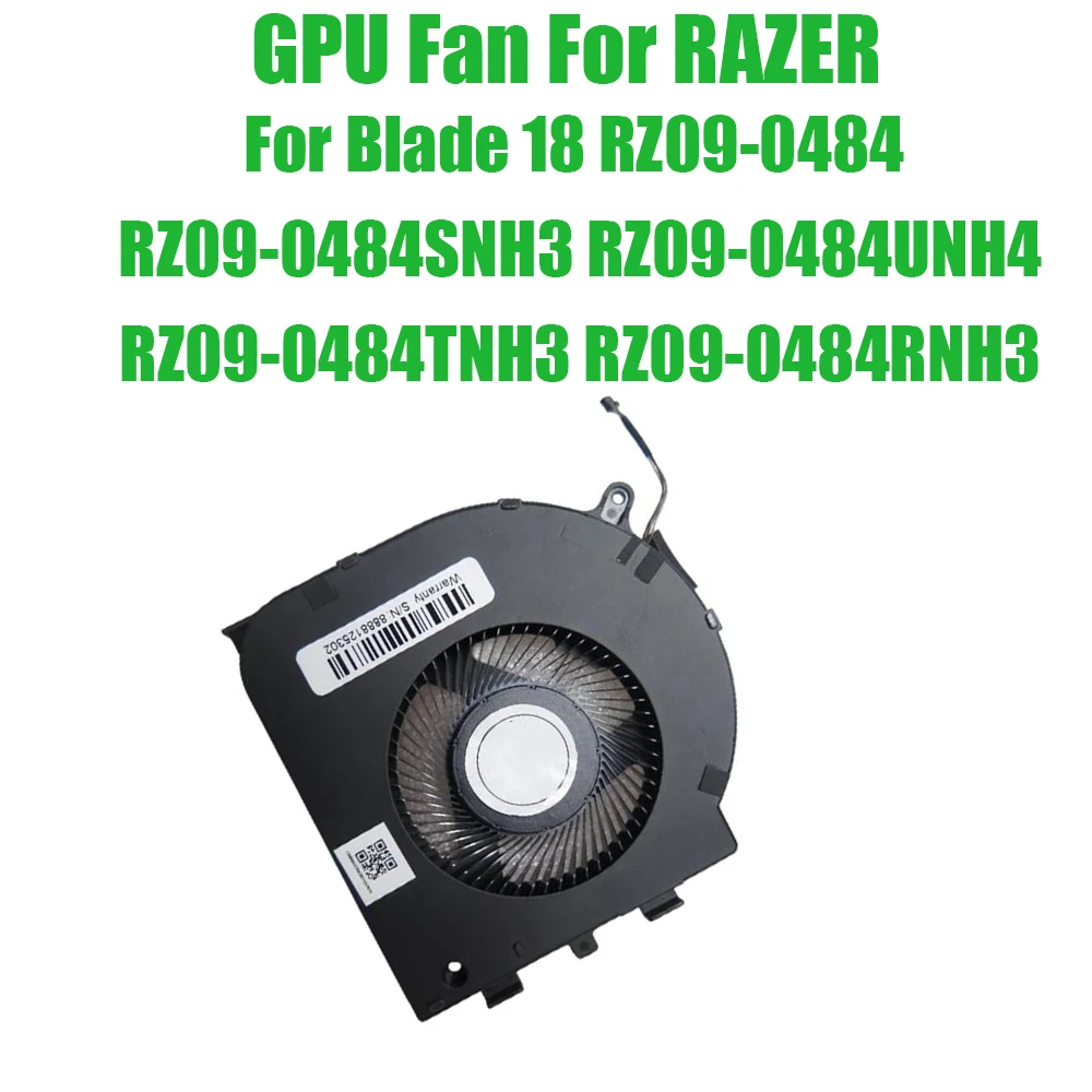 Ventilador de GPU Substituto DC12V para RAZER Blade 18 RZ09-0484 RZ09-0484SNH3 RZ09-0484UNH4 RZ09-0484TNH3 RZ09-0484RNH3