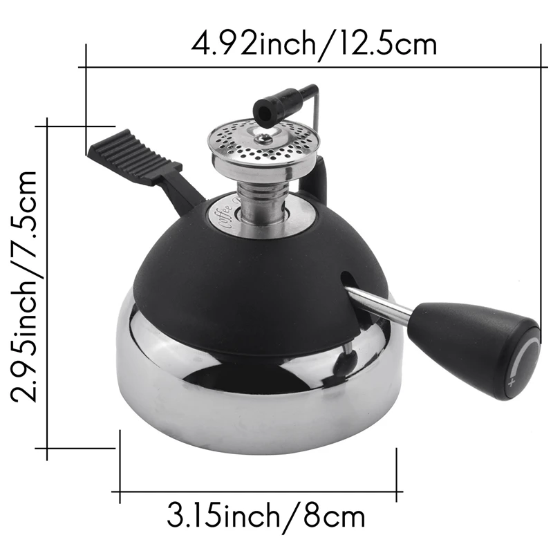 3X HT-5015M Mini kompor Gas butana, Pot sifon kompor kopi Mini, pembakar Gas meja