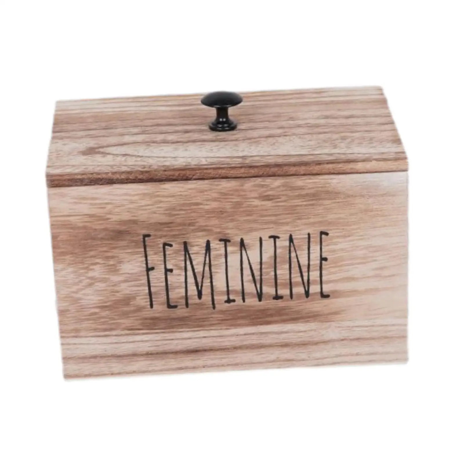 Wooden Household Storage Box Storage Solution Modern Wooden Cotton Organizer for Office Living Room Dresser Tabletop Bedroom