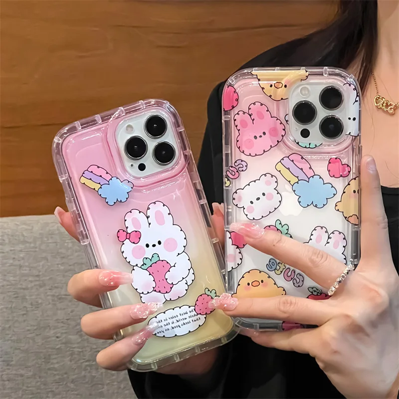 Niedliche Cartoon-Hülle für iPhone 15 Pro Max 13 11 14 Pro Max 12 XR 14Promax 13Promax 15Promax iPhone 15 Silikon Soft TPU Funda Cover