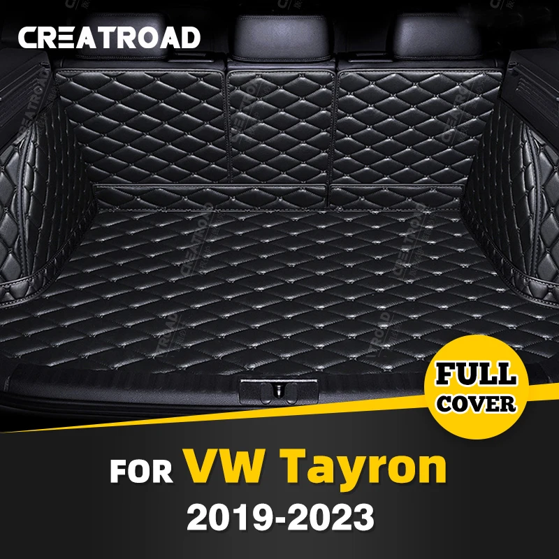 

Auto Full Coverage Trunk Mat For VOLKSWAGEN VW Tayron 2019-2023 22 21 20 Car Boot Cover Pad Interior Protector Accessories