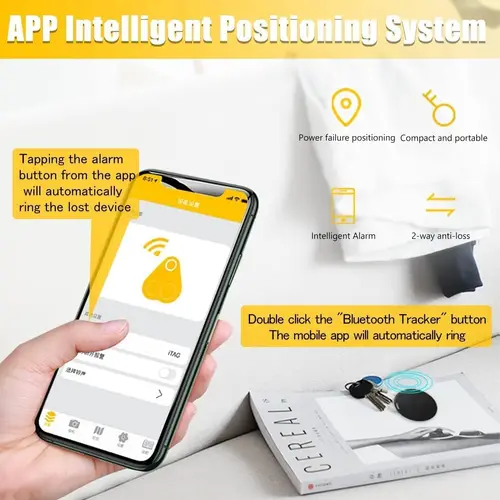 Imagen 2 del producto Mini rastreador GPS, localizador GPS, trabajo de coche inteligente para inspirar, buscador inteligente, buscador de llaves, rastreador de localización para niños, rastreador de mascotas GPS