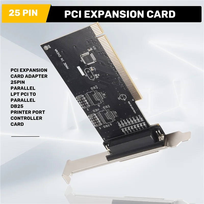 محول بطاقة توسيع Pci 25Pin موازي Lpt Pci إلى موازي Db25 بطاقة تحكم منفذ الطابعة-N35R