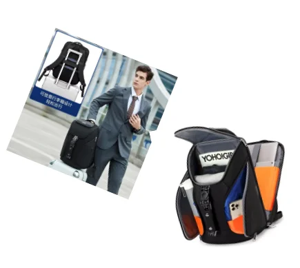 Business 18 inch Laptop Backpack For Men Multifunctional Travel Spacious Backpacks High Capacity USB Charging Pack