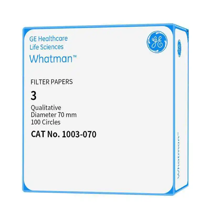 Whatman qualitative filter paper slow filtration laboratory circular No.3 6um 1003-055/070/090/110/125/150 water-based cellulose