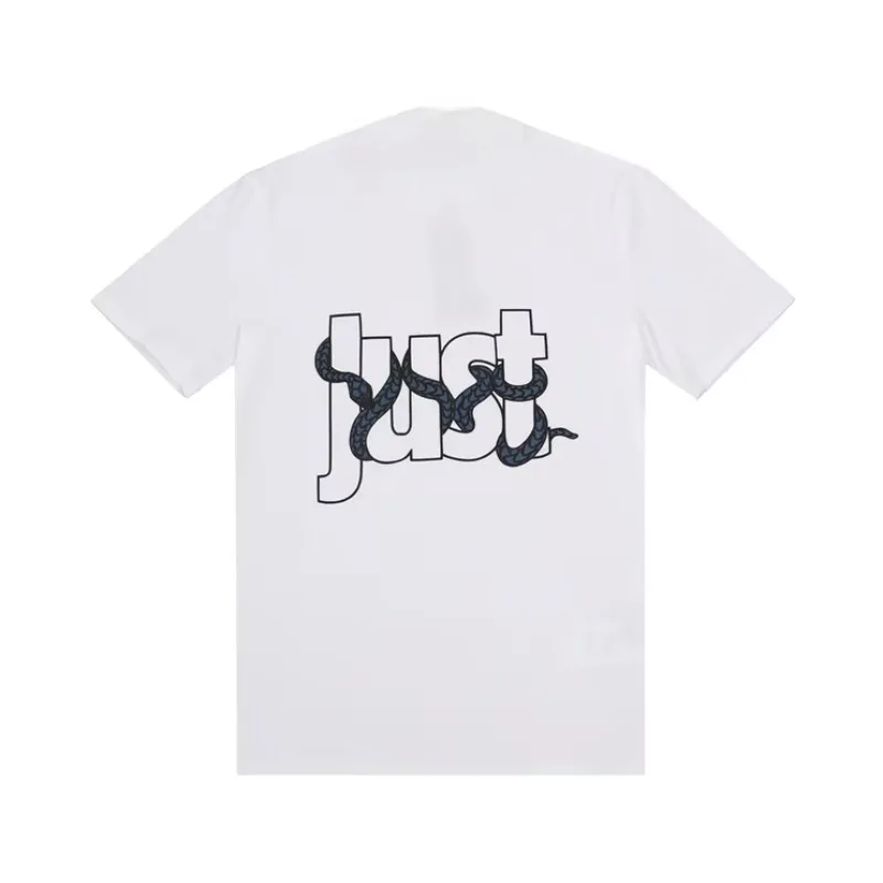 Camiseta italiana ligera de lujo con estampado de letras de serpiente Cavalli, cuello redondo, manga corta, moda para hombre, marca de lujo de alta calidad