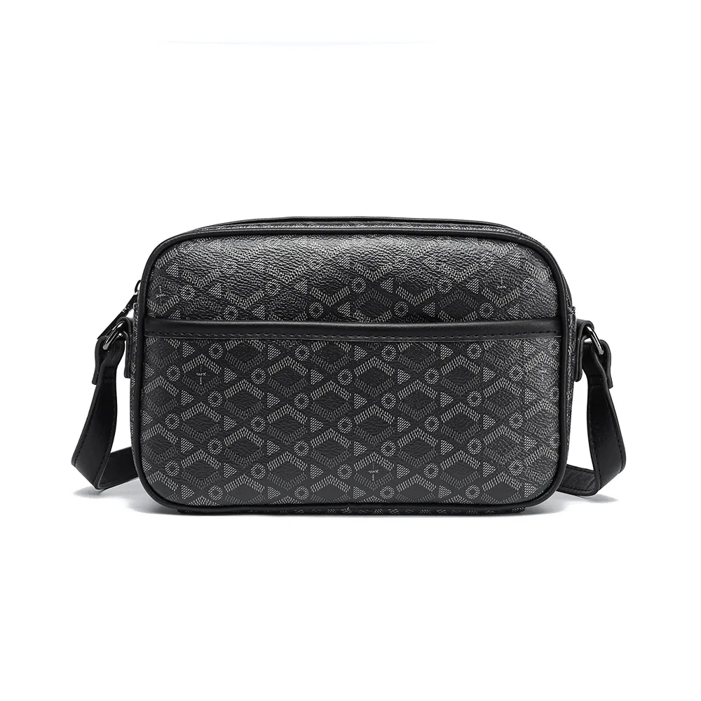 

2025 Popular Crossbody Bag Men Fashion Waterproof PU Leather Luxury Design Shoulder Bags Party Business Travel Messenger Bag
