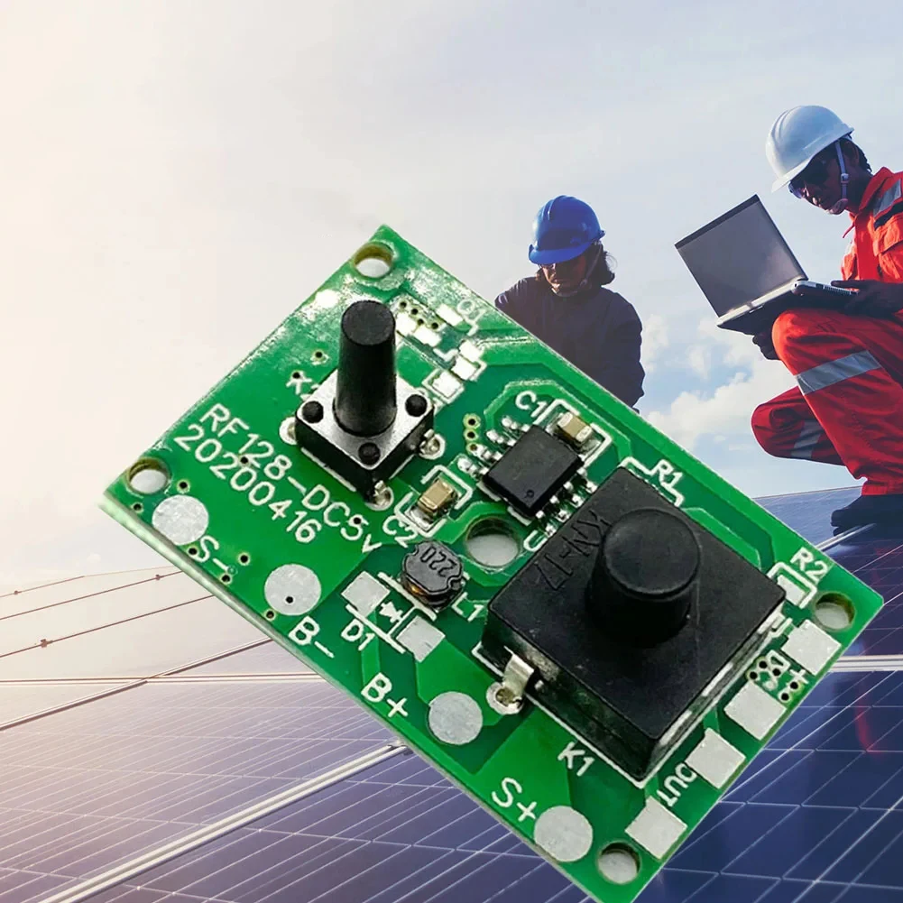 Controlador de tablero de cordón de cadena de luz Solar Boost 3,7 V 24V 31V con interruptor Panel de Control de farola Solar 8 modos de iluminación