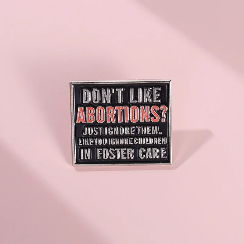 Custom Pro-abortion Enamel Pins Feminism Brooch Lapel Badges Backpack Gender Equality FEMINIST Jewelry Gift for Friend Wholesale