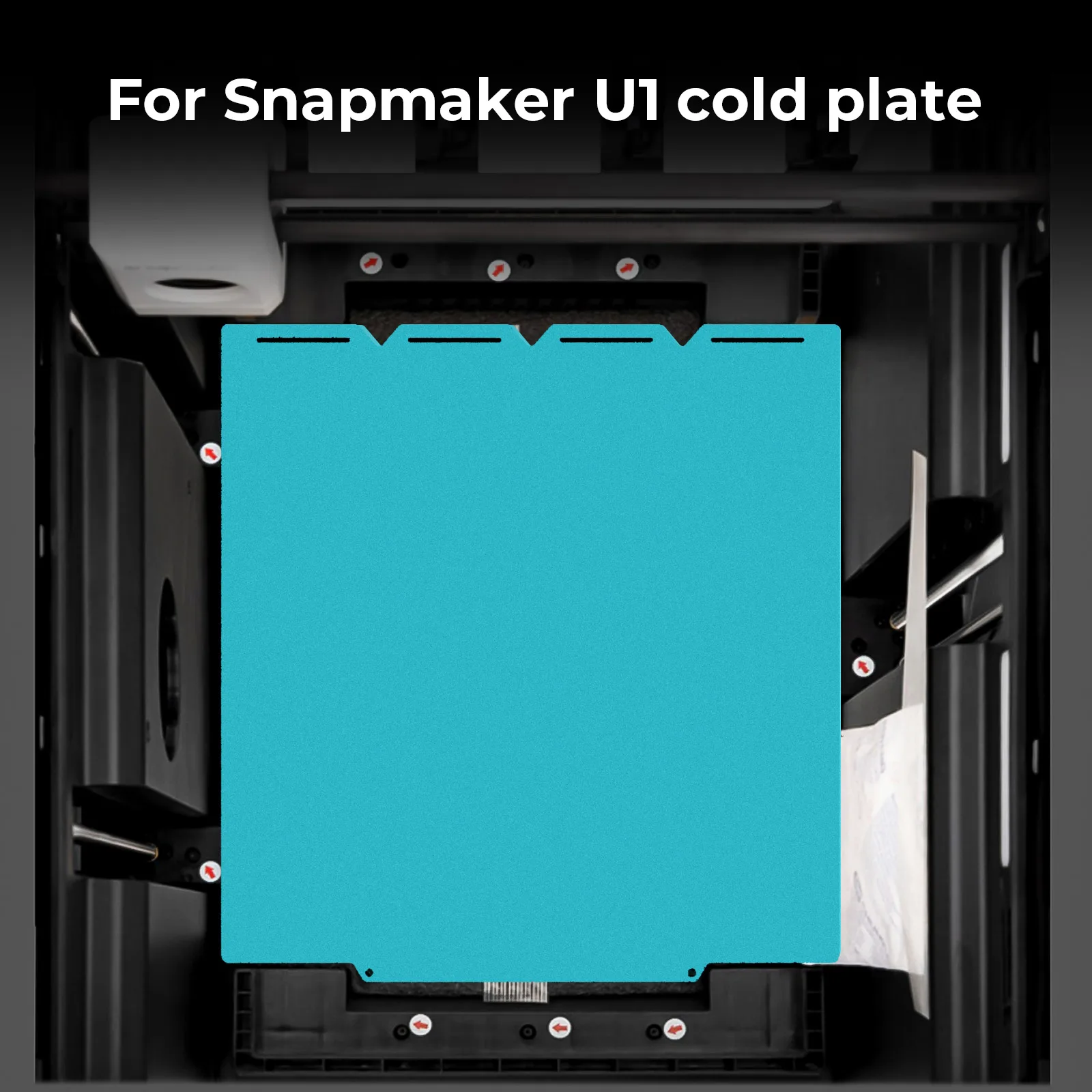 Для Snapmaker U1 270x270 мм Холодная печатная пластина PLA PETG с двусторонней адгезией для первого слоя для 3D-принтера U1, аксессуары